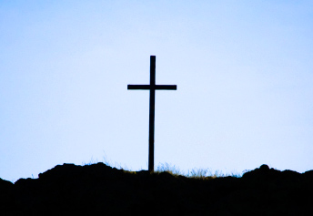 Cross On A Hill On A Cloudy Day